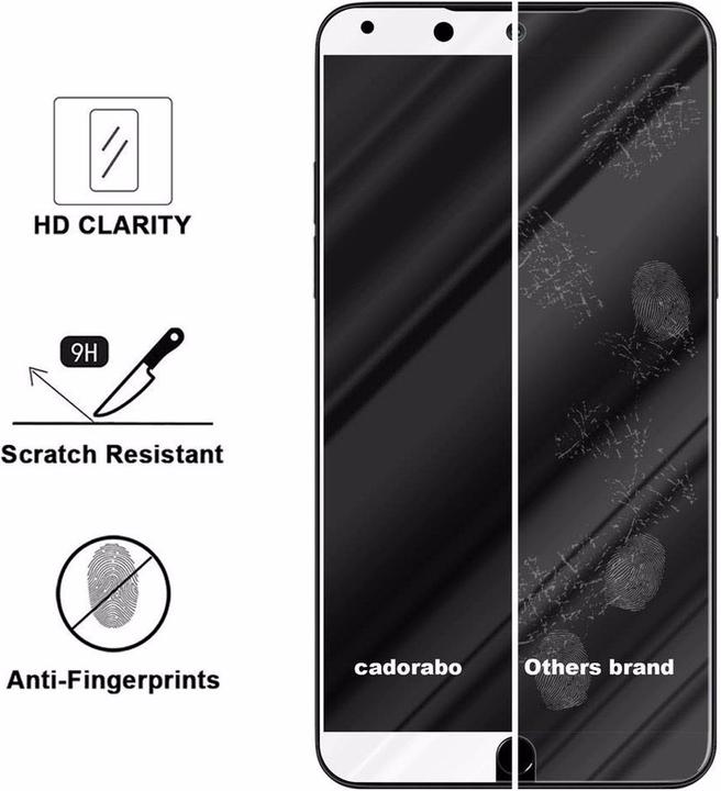 Actual product image Cadorabo Full screen display protection glass (1 Piece, Meizu 15)