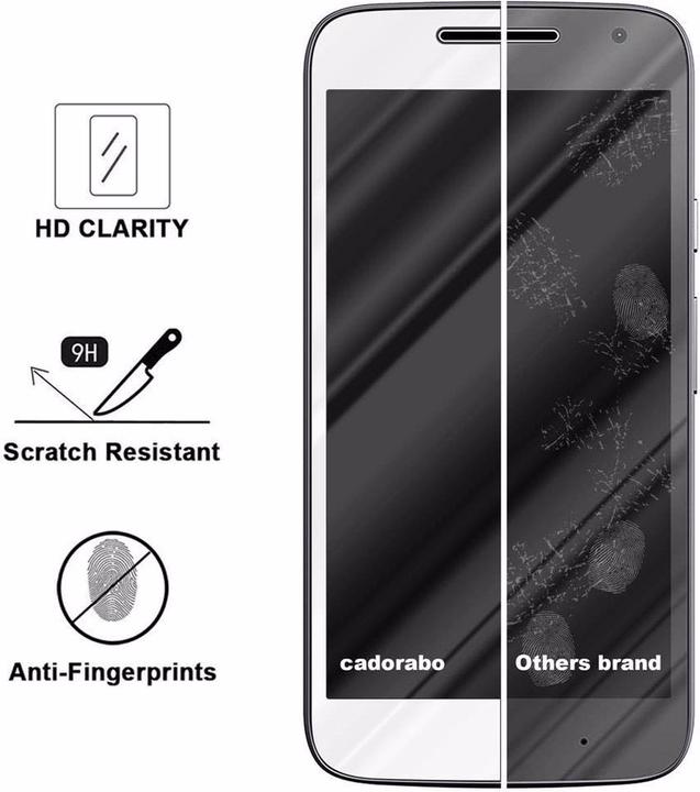 Produktbild Cadorabo Vollbild Displayschutzglas (1 Stück, Motorola Moto G4 Play)