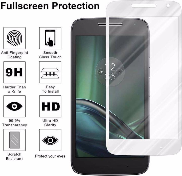Produktbild Cadorabo Vollbild Displayschutzglas (1 Stück, Motorola Moto G4 Play)