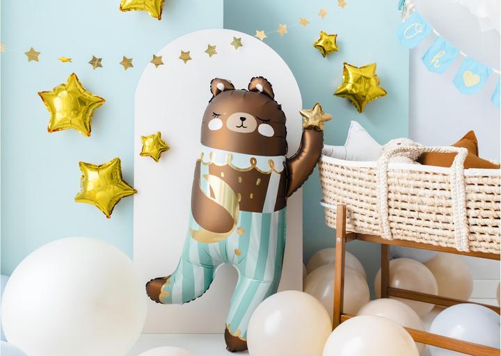 Produktbild Partydeco Foil balloon Bear, 72x104 cm, mix (1 pkt / 1 pc.) (1 x)