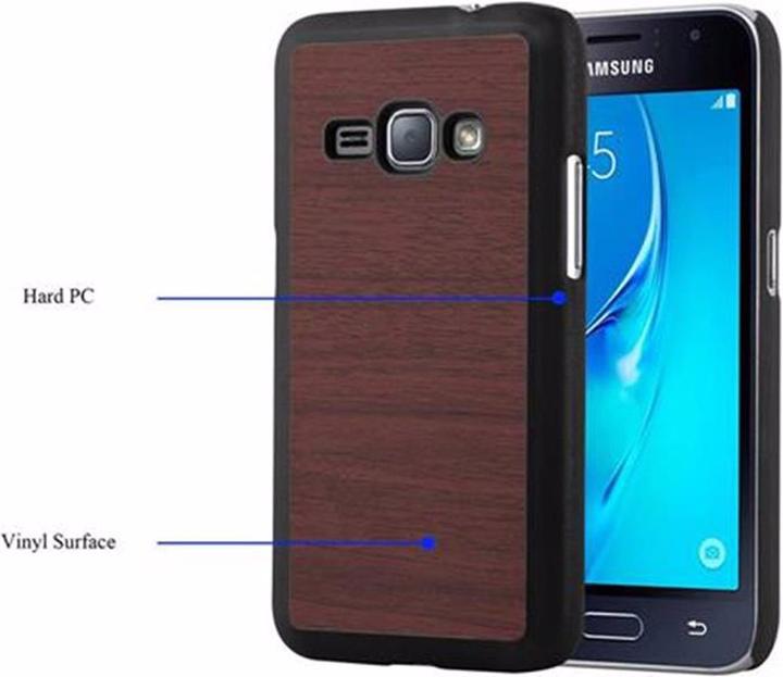 Produktbild Cadorabo Hard Cover Woody Cover (Samsung Galaxy J1 (2016))