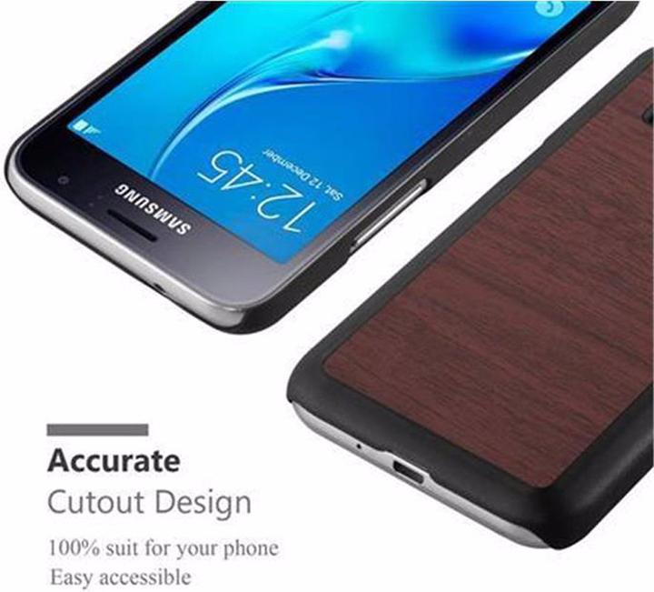Produktbild Cadorabo Hard Cover Woody Cover (Samsung Galaxy J1 (2016))