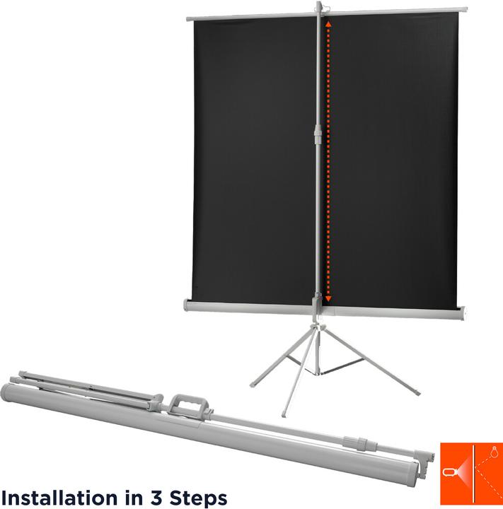 Immagine prodotto Celexon Schermo treppiede economico - Schermo di proiezione con treppiede - 188 cm (74") (74.02", 1:1)