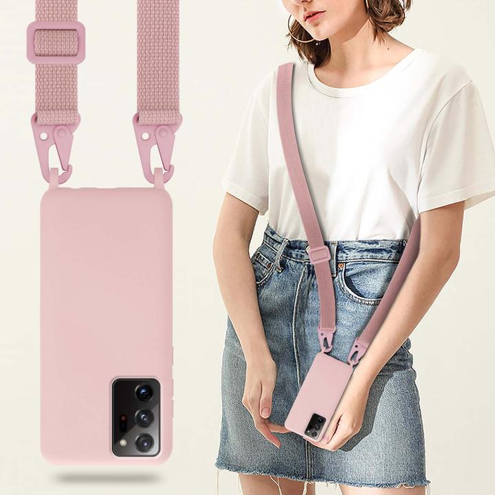 Actual product image Cadorabo TPU Cover Mobile Phone Chain Liquid (Samsung Galaxy Note 20+)