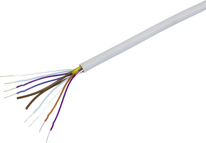 Actual product image Steffen Telephone cable U72 2x4x0.5mm² grey spool 100m