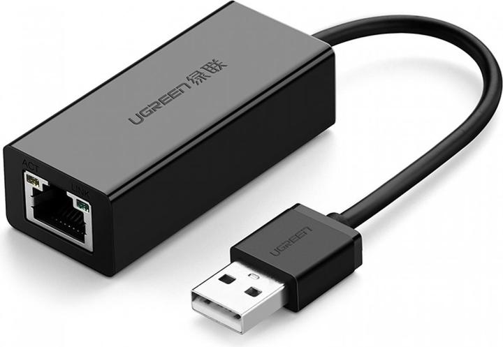 Actual product image Ugreen USB-A 2.0 to 100Mbps Ethernet Adapter (USB 2.0, RJ45 (1x))