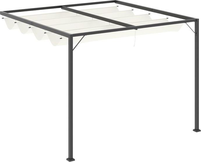 Image du produit Swisshandel24 Pergola Pavillon 3x3m Pavillon de jardin BBQ avec toit en toile Résistant aux intempéries Métal (300 cm, 300 cm)