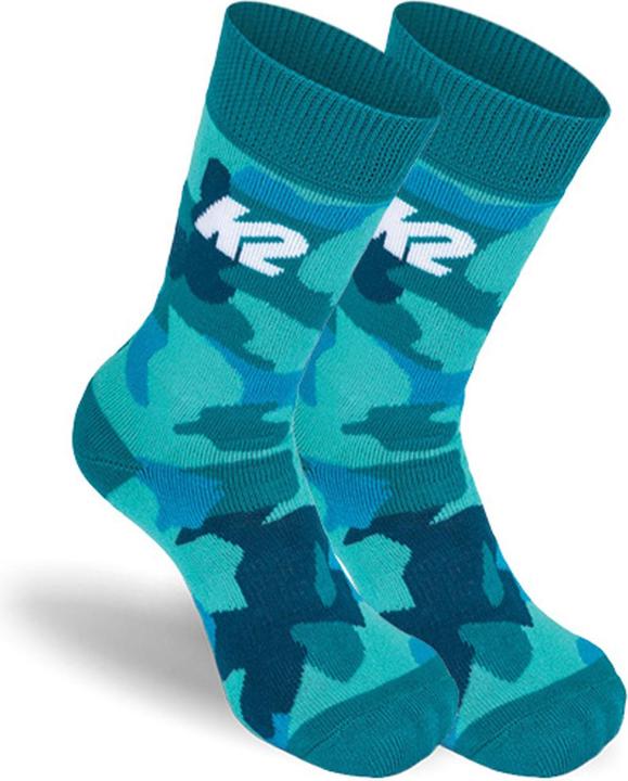 Image du produit K2 Chaussettes de roller Junior Turquoise/Blue 2 paires, 27-30 (S)