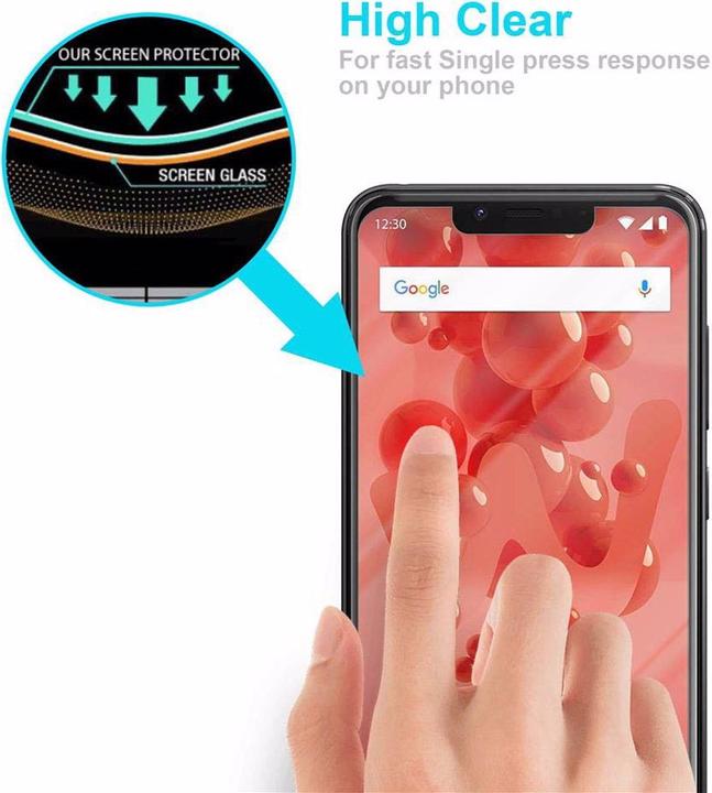 Productafbeelding Cadorabo Glas ter bescherming van het scherm (1 Stuk, Wiko View 2 plus)