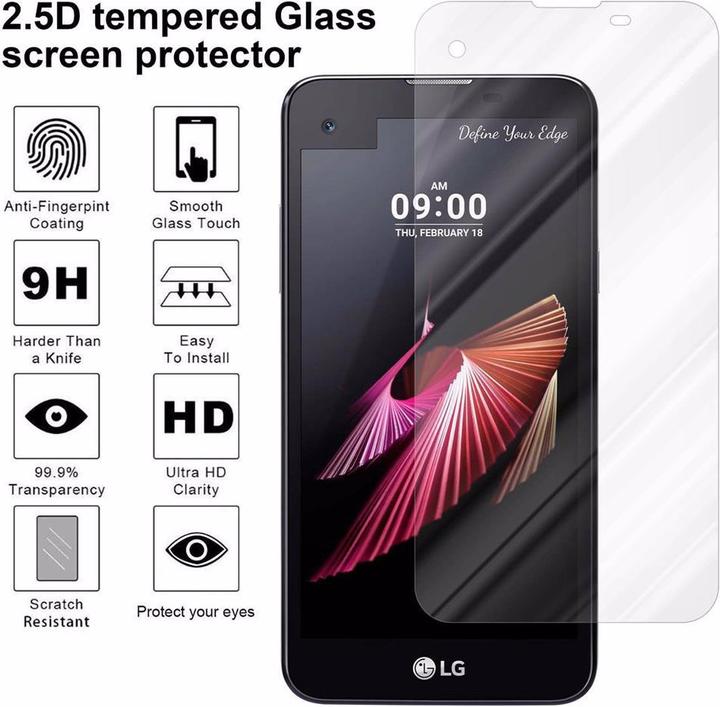 Actual product image Cadorabo display protection glass (1 Piece, LG X Screen)