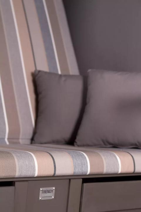 Produktbild dekoVries Strandkorb Compact nature grey