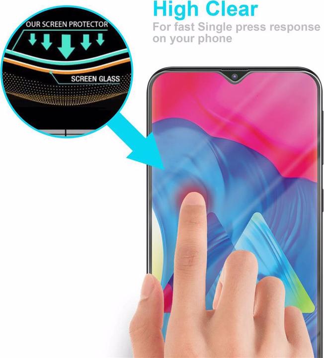 Produktbild Cadorabo Displayschutzglas (1 Stück, HTC One M10, Samsung Galaxy A10)
