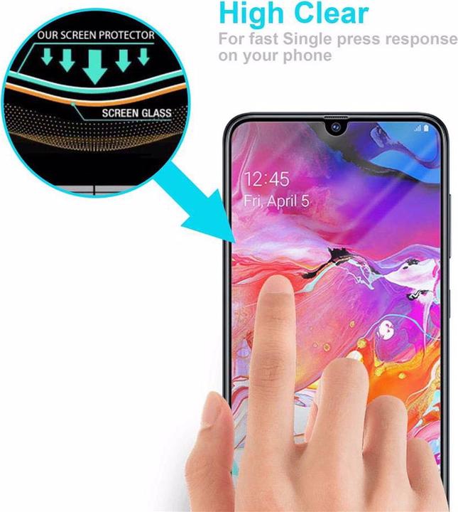 Produktbild Cadorabo Displayschutzglas (1 Stück, Samsung Galaxy A70, Samsung Galaxy A70S)