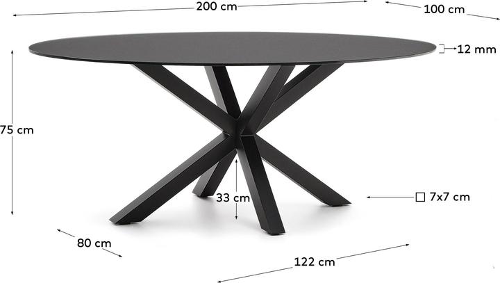 Actual product image Kave Home Argo (200 x 100 x 75 cm)