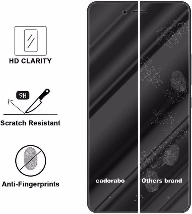 Actual product image Cadorabo display protection glass (1 Piece, BQ Aquaris U, BQ Aquaris U Lite)