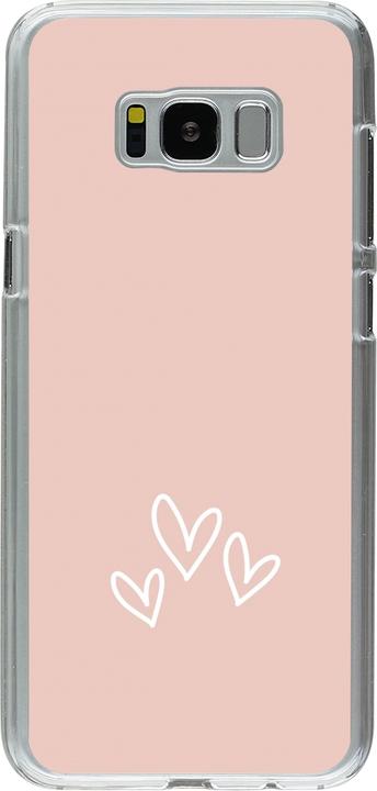 Image du produit PhoneLook Coque transparent Valentine 2023 three minimalist hearts (Samsung Galaxy S8+)