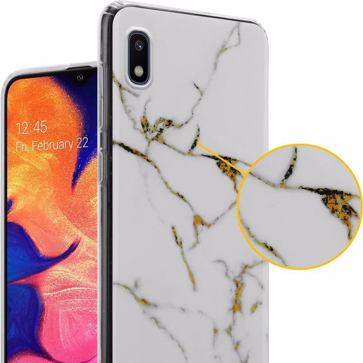 Actual product image Cadorabo IMD TPU Colorful Marble Cover (Samsung Galaxy A10, HTC One M10)
