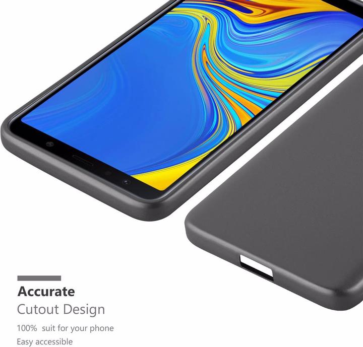Productafbeelding Cadorabo TPU Matte Metallic hoes (Samsung Galaxy A7 (2018))