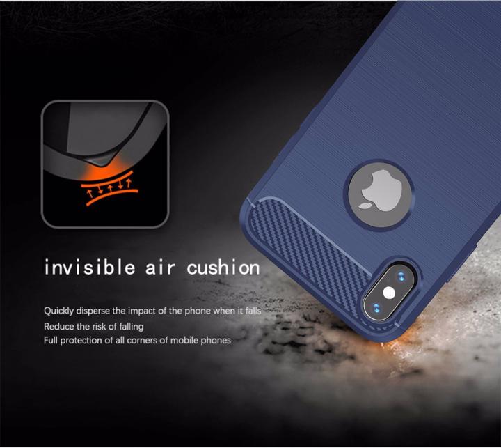 Produktbild Cadorabo TPU Ultra Slim carbon edelstahl Kombi Cover (Apple iPhone X)