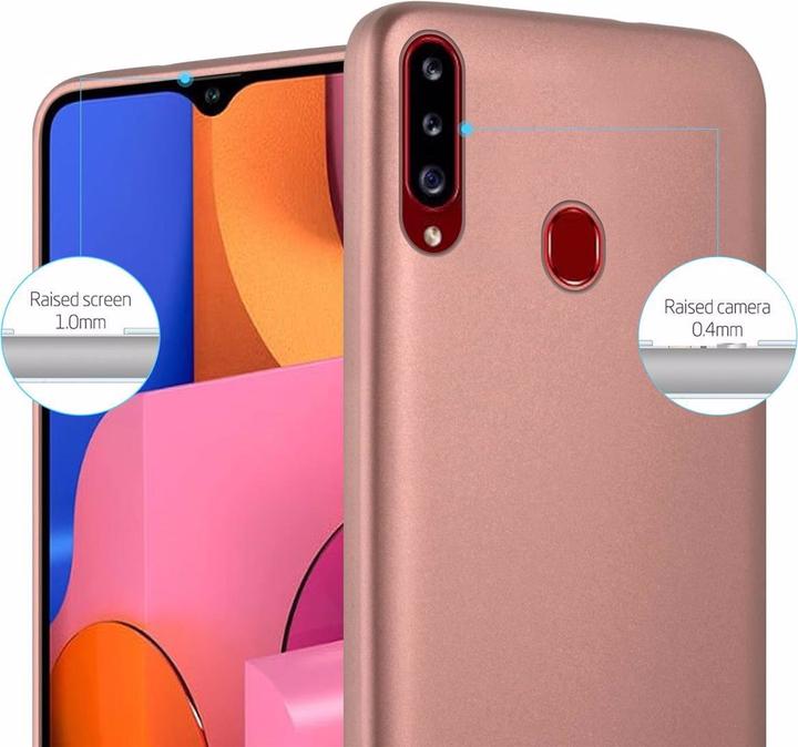 Actual product image Cadorabo TPU Matt Metallic Cover (Samsung Galaxy A20s)