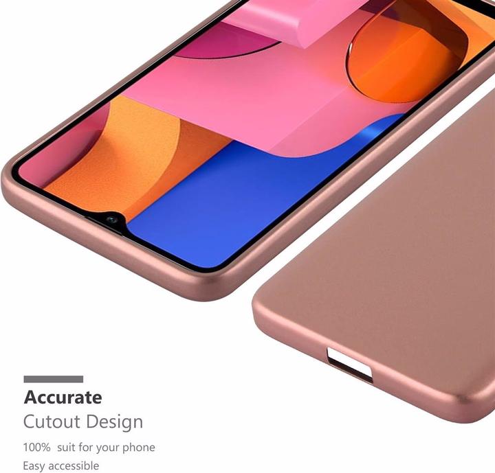 Actual product image Cadorabo TPU Matt Metallic Cover (Samsung Galaxy A20s)