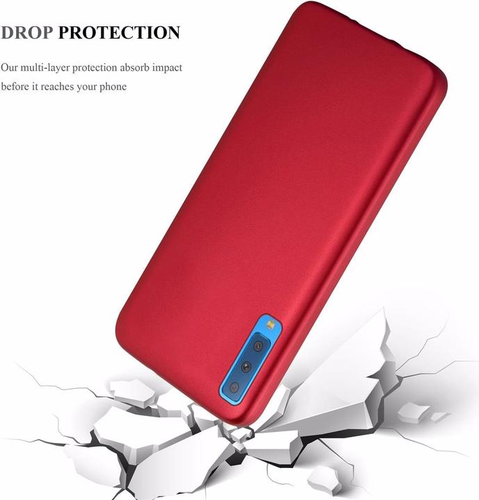 Productafbeelding Cadorabo TPU Matte Metallic hoes (Samsung Galaxy A7 (2018))