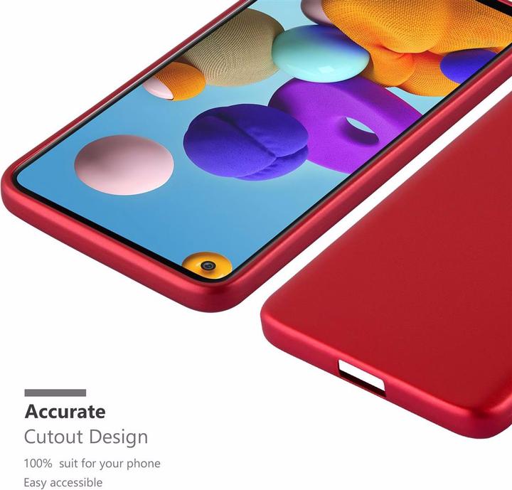 Productafbeelding Cadorabo TPU Matte Metallic hoes (Samsung Galaxy A21)