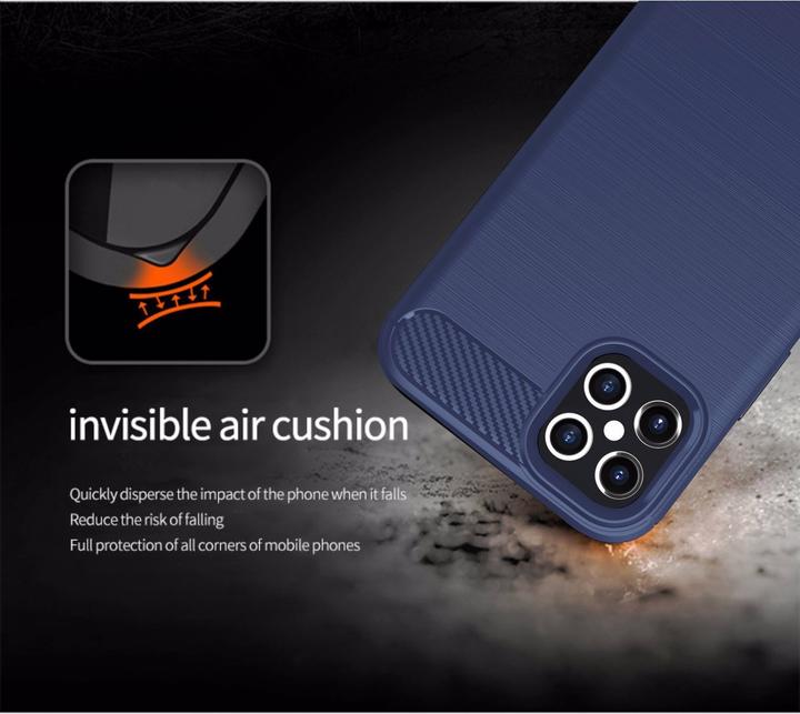 Produktbild Cadorabo TPU Ultra Slim carbon edelstahl Kombi Cover (Apple iPhone 12 Pro Max)