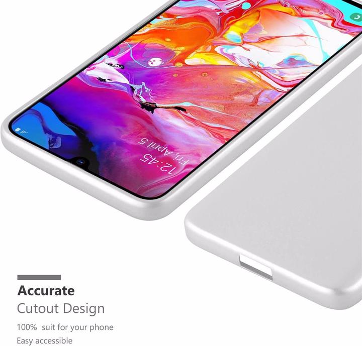 Actual product image Cadorabo TPU Matt Metallic Cover (Samsung Galaxy A70S, Samsung Galaxy A70)