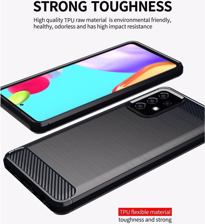 Image du produit Cadorabo TPU Ultra Slim carbon edelstahl Combi Cover (Samsung Galaxy A52 5G)