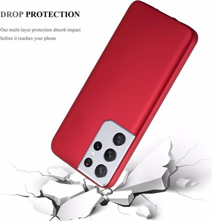 Image du produit Cadorabo Couverture métallique mate TPU (Samsung Galaxy S21 Ultra)