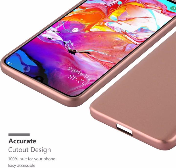 Productafbeelding Cadorabo TPU Matte Metallic hoes (Samsung Galaxy A70S, Samsung Galaxy A70)
