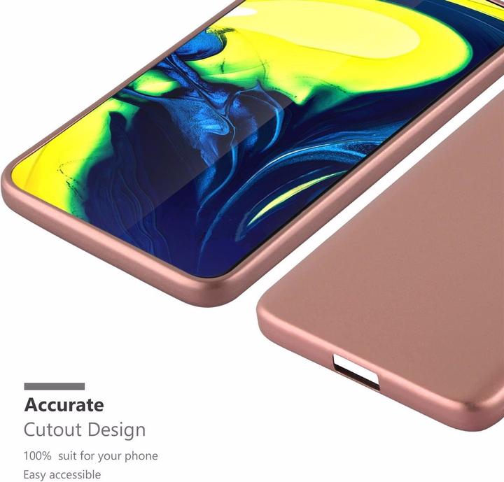 Productafbeelding Cadorabo TPU Matte Metallic hoes (Samsung Galaxy A80)