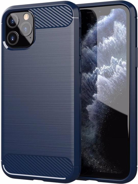 Produktbild Cadorabo TPU Ultra Slim carbon edelstahl Kombi Cover (Apple iPhone 11 Pro Max)