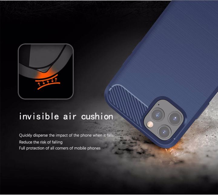 Produktbild Cadorabo TPU Ultra Slim carbon edelstahl Kombi Cover (Apple iPhone 11 Pro Max)