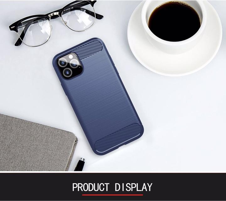 Produktbild Cadorabo TPU Ultra Slim carbon edelstahl Kombi Cover (Apple iPhone 11 Pro Max)