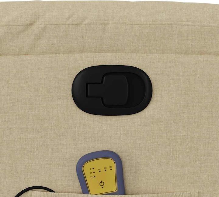 Produktbild VidaXL Massagesessel mit Aufstehhilfe Creme Stoff