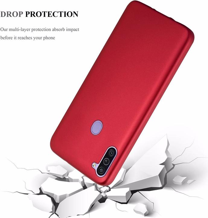 Actual product image Cadorabo TPU Matt Metallic Cover (Samsung Galaxy A11, Samsung Galaxy M11)