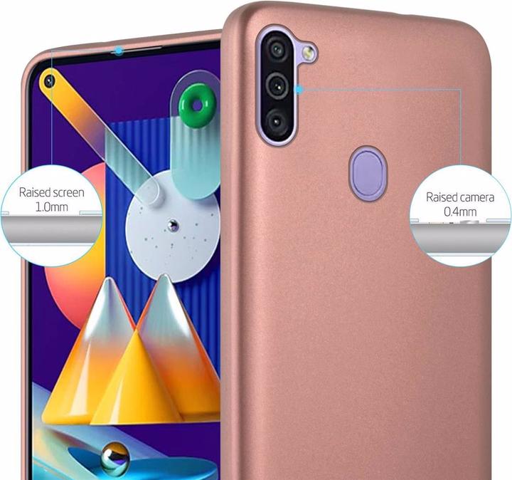 Productafbeelding Cadorabo TPU Matte Metallic hoes (Samsung Galaxy M11, Samsung Galaxy A11)