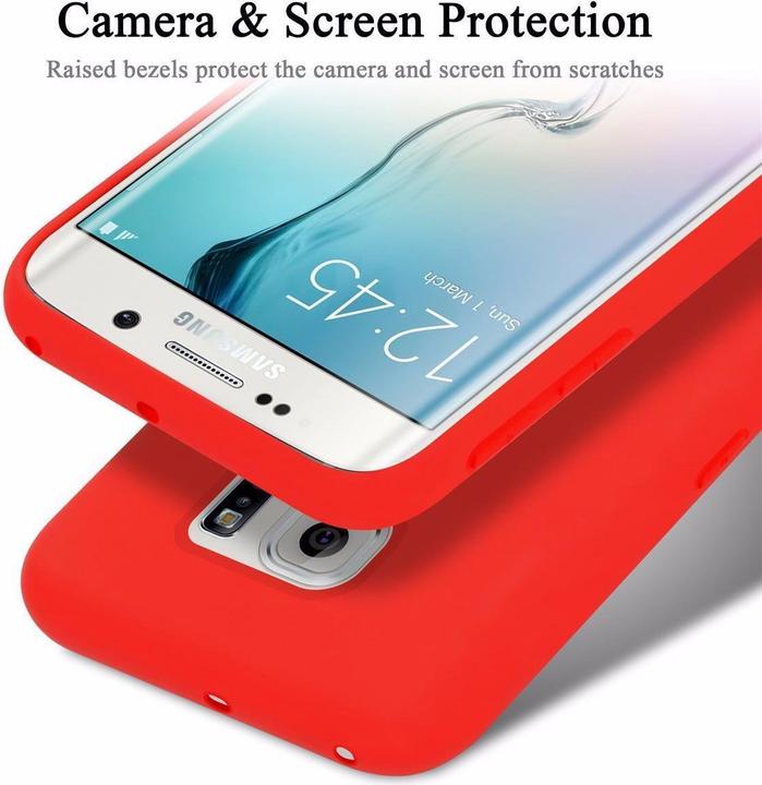 Immagine prodotto Cadorabo Copertura della cassa del silicone liquido TPU (Samsung Galaxy S6 Edge)