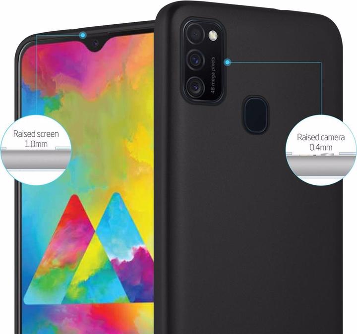Productafbeelding Cadorabo TPU Matte Metallic hoes (Samsung Galaxy M21, Samsung Galaxy M30)