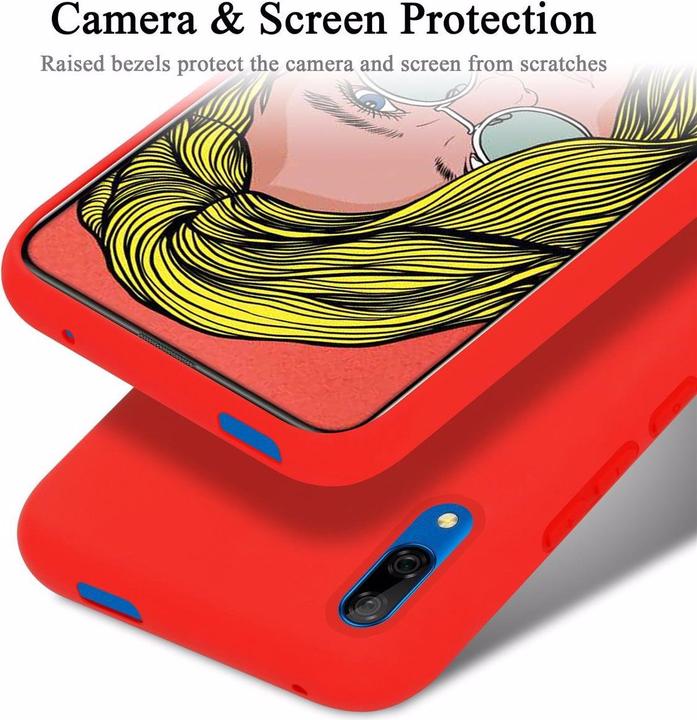 Actual product image Cadorabo TPU Liquid Silicone Case Cover (Huawei P Smart (2019))