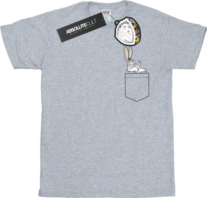 Image du produit Looney Tunes - T-shirt BUGS BUNNY FAUX POCKET - Homme (M)