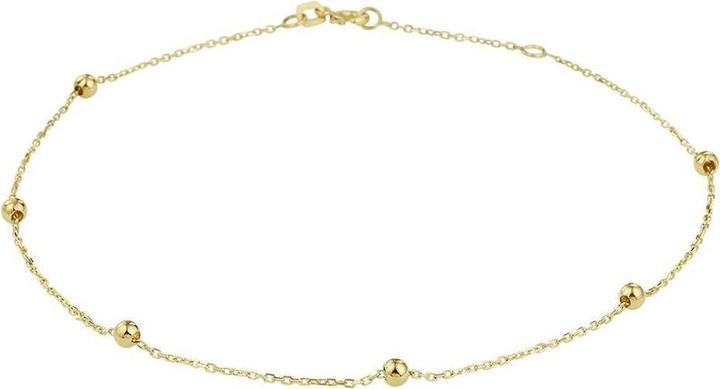 Actual product image Marie Celeste ankle strap Bolletjes 1.0 mm 24 - 26 cm - 3 mm - Gold (26 cm)