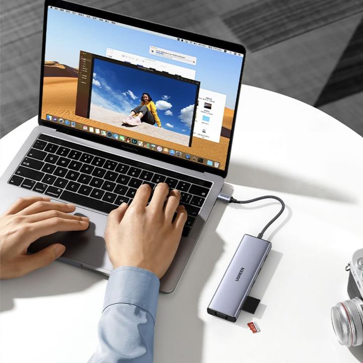 Actual product image Ugreen USB-C 9-In-1 Multifunction Adapter (USB-C, 9 Ports)