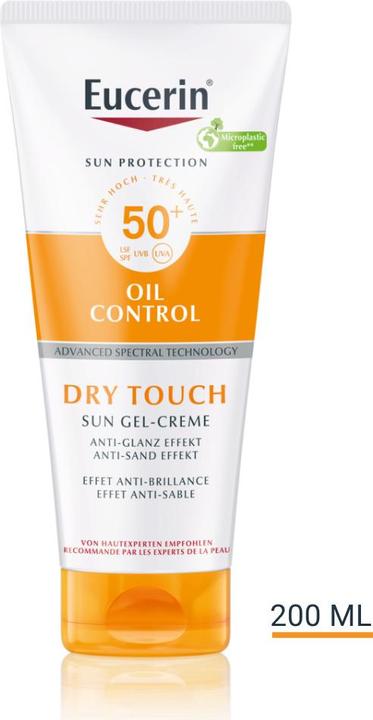 Immagine prodotto Eucerin SUN Body Oil Control Dry Touch Gel-Crema SPF 50+ (Crema solare viso, SPF 50+, 200 ml, 248 g)