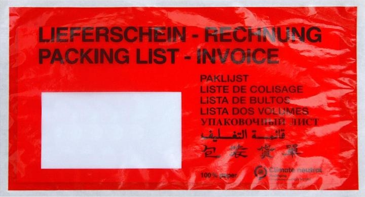 Produktbild Lieferscheintaschen