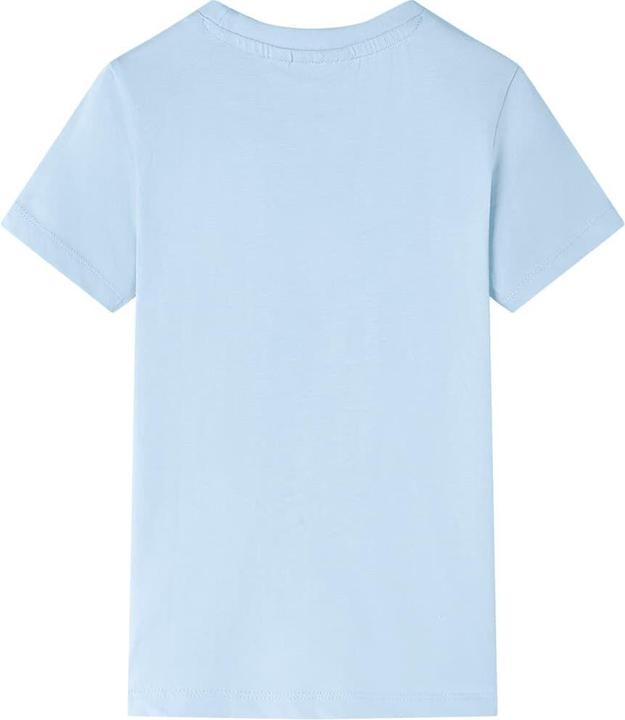 Actual product image VidaXL Children's T-shirt light blue 140,Material: 100 % cotton,Colour (140)