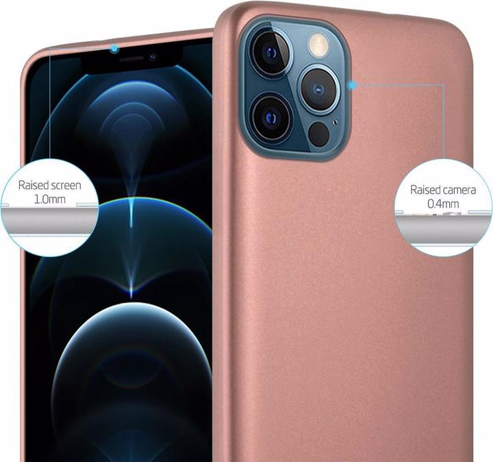 Productafbeelding Cadorabo TPU Matte Metallic hoes (Apple iPhone 12, Realme 12 Pro+)
