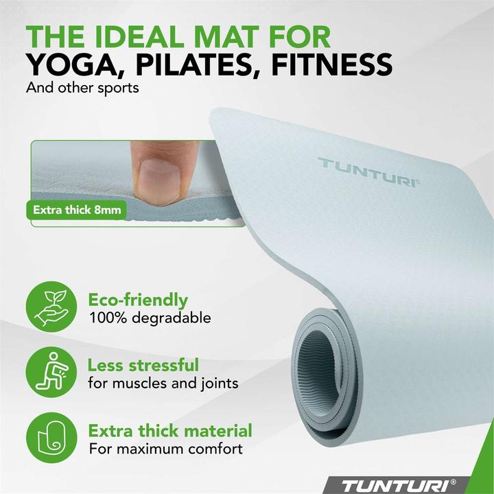 Image du produit Tunturi TPE Yogamatte Rutschfest 8 mm (8 mm)